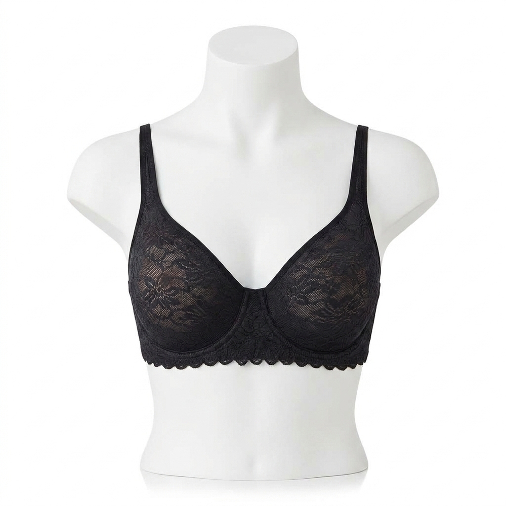 NEW WACOAL soft sense lace underwire bra in black